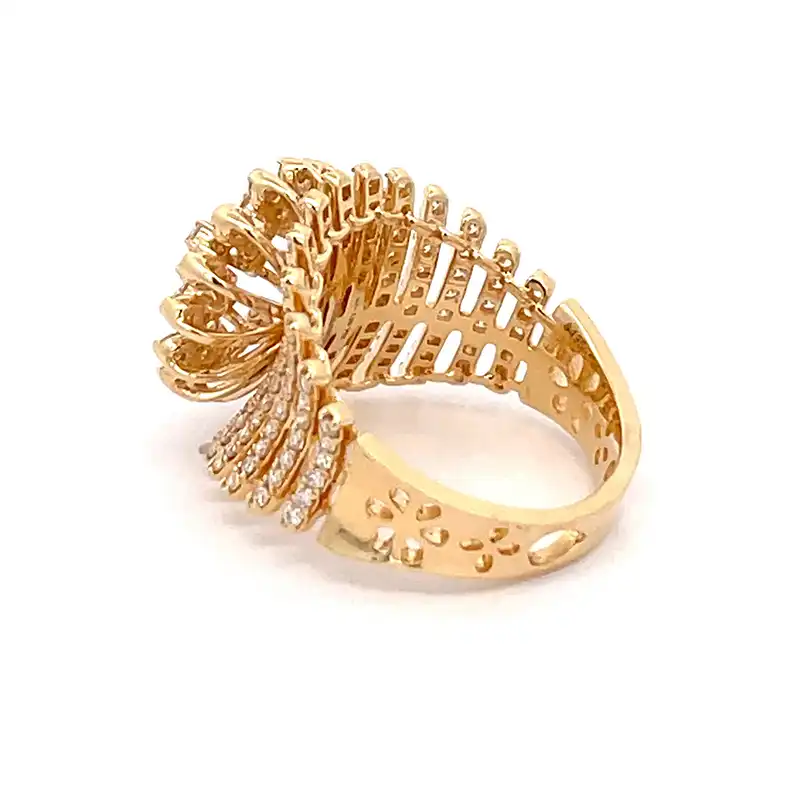 18K Yellow Gold Diamond Ring